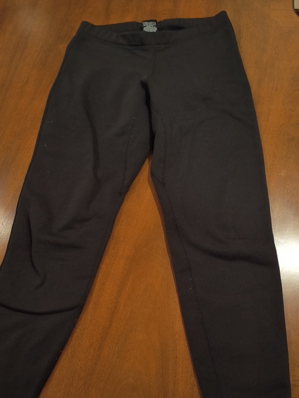 Women's Black Stretch Leggings Fleece Lined Thick